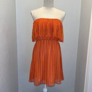 EVERLY Strapless Multi-Color Striped Dress - NWT - Size S